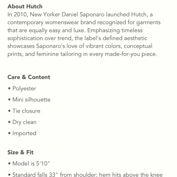 Anthropologie Hutch Geo Wrap Mini Dress - Picture 5 of 5